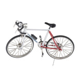 Maxbell 1:10 Scale Alloy Diecast Bike Model Bicycle Toys Decoration White Red
