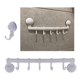 Maxbell Vacuum Suction Hook Strong Hanger Home Organization Towel Holder White 1Hook