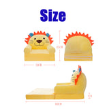 Maxbell Cartoon Children Fold Sofa Chairs Seat Cover Kids Armchair Cover Pink Crown