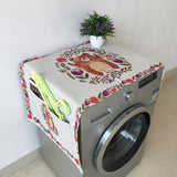 Maxbell Washing Machine Top Cover Refrigerator Dust Proof Cover Decorative Style A