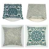 Maxbell Throw Pillow Cover Case Cotton Linen Cushion Cover for Sofa Home Decor Green