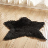 Maxbell Plush Shaggy Area Rugs Fluffy Floor Carpet for Bedroom Bedside Black