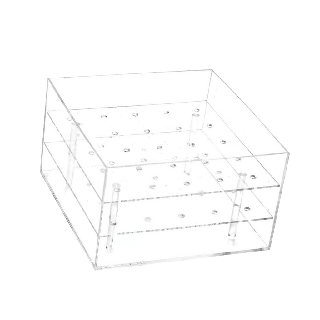 Maxbell Clear Acrylic Rose Flower Box Cut Flower Arranging Holder Gift Box 25 Holes