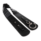 Maxbell Women Leather Belt Hook Design Buckle Waist Belt Elastic Waistband S Black