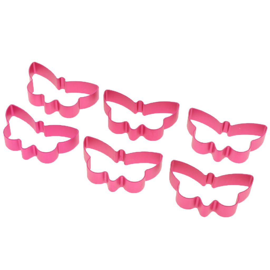 Maxbell 6pcs/set Aluminum Alloy Cookie Cutter Cake Biscuit DIY Molds Butterfly