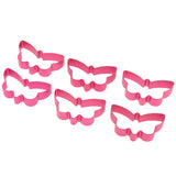Maxbell 6pcs/set Aluminum Alloy Cookie Cutter Cake Biscuit DIY Molds Butterfly