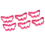 Maxbell 6pcs/set Aluminum Alloy Cookie Cutter Cake Biscuit DIY Molds Butterfly