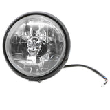 Maxbell Universal Motorcycle Retro Front Headlight Black Metal For CG125 GN125