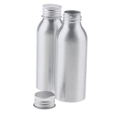 Maxbell 2pcs Empty Aluminum Bottle Cosmetic Storage Container Dispenser Bottle 100ml