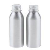 Maxbell 2pcs Empty Aluminum Bottle Cosmetic Storage Container Dispenser Bottle 100ml