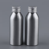 Maxbell 2pcs Empty Aluminum Bottle Cosmetic Storage Container Dispenser Bottle 100ml