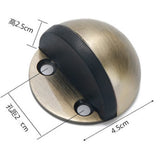 Maxbell Free of Punching Door Buffers Doorstops Door Stopper Black