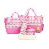 Maxbell Baby Nappy Changing Bag set Mummy Handbag Diaper Mat Bottle Bag Pink