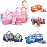 Maxbell Baby Nappy Changing Bag set Mummy Handbag Diaper Mat Bottle Bag Pink