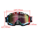 Maxbell Snowmobile Snowboard Goggles Motorcycle Eyewear Anti-UV Glasses Colorful