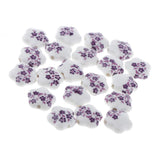 Maxbell 20Pcs/Bag Ceramic Charm Beads Crafts Loose Beads Jewelry Findings Star 02