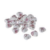 Maxbell 20Pcs/Bag Ceramic Charm Beads Crafts Loose Beads Jewelry Findings Heart 02