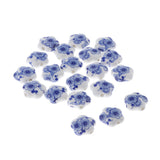 Maxbell 20Pcs/Bag Ceramic Charm Beads Crafts Loose Beads Jewelry Findings Star 01