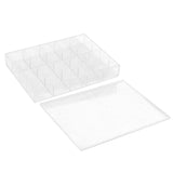 Maxbell Clear Acrylic Jewelry Earrings Ear Studs Ring Display Storage Case Box & Lid