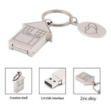 Maxbell Cute House 2-64Gb Novelty USB Memory Stick Flash Drive Gift Present 4GB