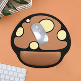 Maxbell Silicone Mouse Pad Non-slip Wrist Support Protect Mouse Pads Mouse Mat Brown