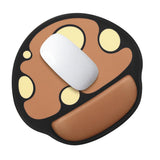 Maxbell Silicone Mouse Pad Non-slip Wrist Support Protect Mouse Pads Mouse Mat Brown