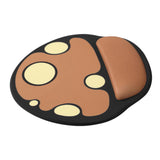 Maxbell Silicone Mouse Pad Non-slip Wrist Support Protect Mouse Pads Mouse Mat Brown