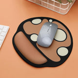 Maxbell Silicone Mouse Pad Non-slip Wrist Support Protect Mouse Pads Mouse Mat Brown