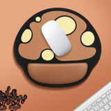 Maxbell Silicone Mouse Pad Non-slip Wrist Support Protect Mouse Pads Mouse Mat Brown