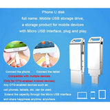 Maxbell Silver USB2.0 Key Ring Flash Drive Memory Stick Data U Disk Storage 64GB