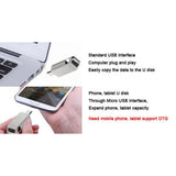 Maxbell Silver USB2.0 Key Ring Flash Drive Memory Stick Data U Disk Storage 64GB