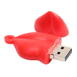Maxbell Novelty Lips Shape Flash Drive Pen Data Storage Memory Stick USB 2.0 U-Disk 8GB