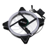 Maxbell 12CM LED Computer Case Cooling Fan for PC Green Light Loop