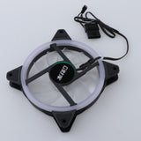 Maxbell 12CM LED Computer Case Cooling Fan for PC Green Light Loop