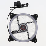 Maxbell 12CM LED Computer Case Cooling Fan for PC Green Light Loop