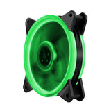 Maxbell 12CM LED Computer Case Cooling Fan for PC Green Light Loop