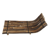 Maxbell Bamboo Raft Coasters Rectangle Kung Fu Tea Accessories Home Decor 34x19x2cm