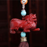 Maxbell Pi Xiu Car Hanging Pendant Car Interior Hangings Wooden Handcrafts Ornaments