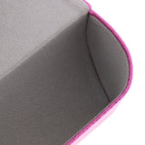 Maxbell Portable Metal Glasses Pouch Case Eyeglass Sunglass Storage Box Rose Red
