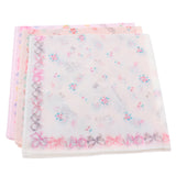 Maxbell 3 Pieces Women Handkerchiefs 100% Premium Cotton Floral Print Pocket Melody