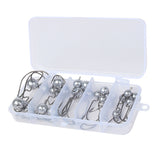 Maxbell 25pcs Weighted Fishing Hooks Crank Hooks with Lead for Swimbaits 5 Sizes