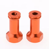 Maxbell 4pc 12mm Wheel Hex Hub 25mm Extension Adapter for Wltoys A979 A969 Orange