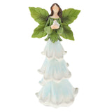 Maxbell Resin Angel Figurine Creative Sculptures Statue Desk Decoration Gift Blue