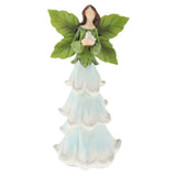 Maxbell Resin Angel Figurine Creative Sculptures Statue Desk Decoration Gift Blue