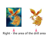 Maxbell Full Drill Handmade 5D Animal Diamond Painting #1 Phoenix