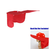 Maxbell Summer Neck Sun Shield,Full Brim Sunshade for Hard Hat   Red