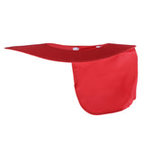 Maxbell Summer Neck Sun Shield,Full Brim Sunshade for Hard Hat   Red