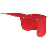 Maxbell Summer Neck Sun Shield,Full Brim Sunshade for Hard Hat   Red