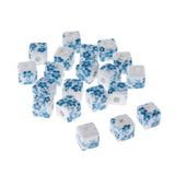 Maxbell 20Pcs/Bag Ceramic Charm Beads Crafts Loose Beads Jewelry Findings Square 02