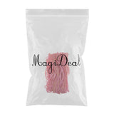 Maxbell 136 Yard Crochet Lace Trim Ribbon Wedding Applique Dress Sewing Decor Craft Pink